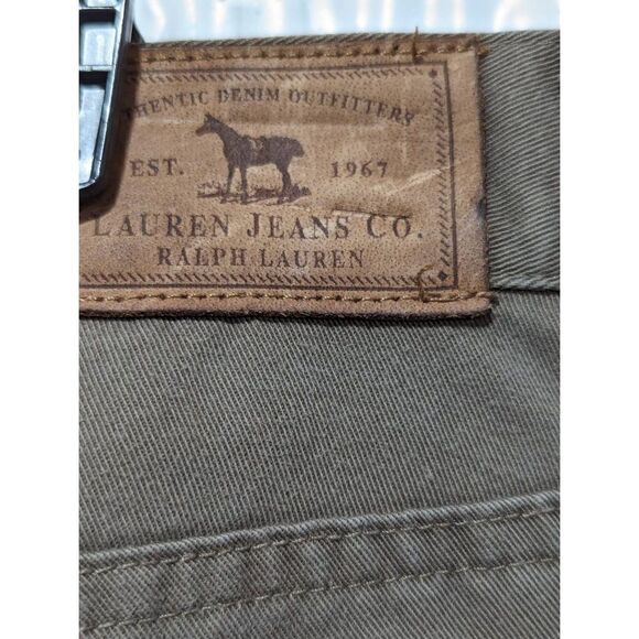 Lauren Ralph Lauren Women's Brown Denim Mid-Rise Cropped Pants Jeans Size 8 - Picture 4 of 6